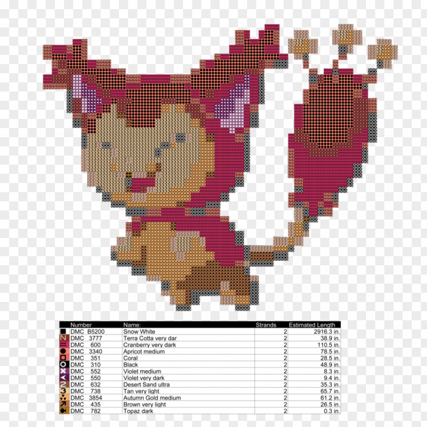 Cross Stitch Pattern Cross-stitch Pyr0 Skitty PNG