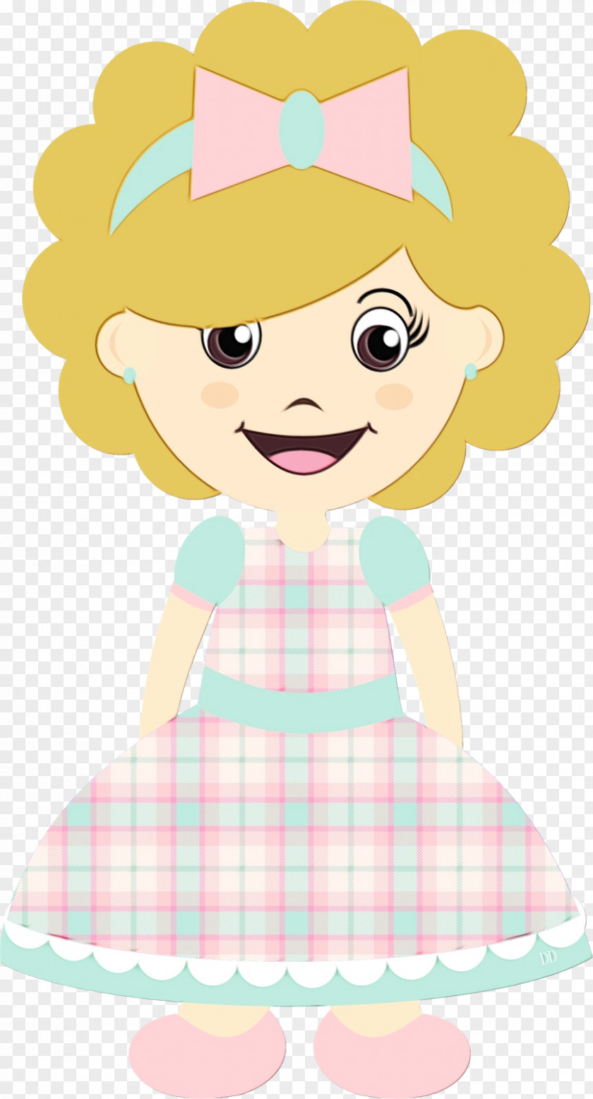 Doll Pink Party Girl PNG
