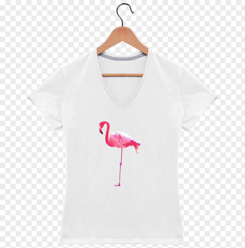 Flamant Rose T-shirt Clothing Collar Hood Woman PNG