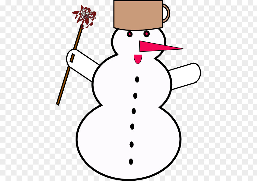 Lively Cliparts Snowman Black And White Clip Art PNG