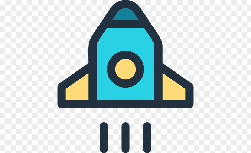 Rocket Launch Spacecraft Icon PNG