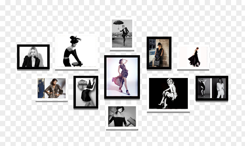 Women's Clothing Store Fashion Model Photo Wall Picture Frame PNG