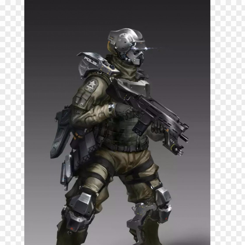 Science Fiction Shadowrun SWAT Soldier Cyberpunk PNG