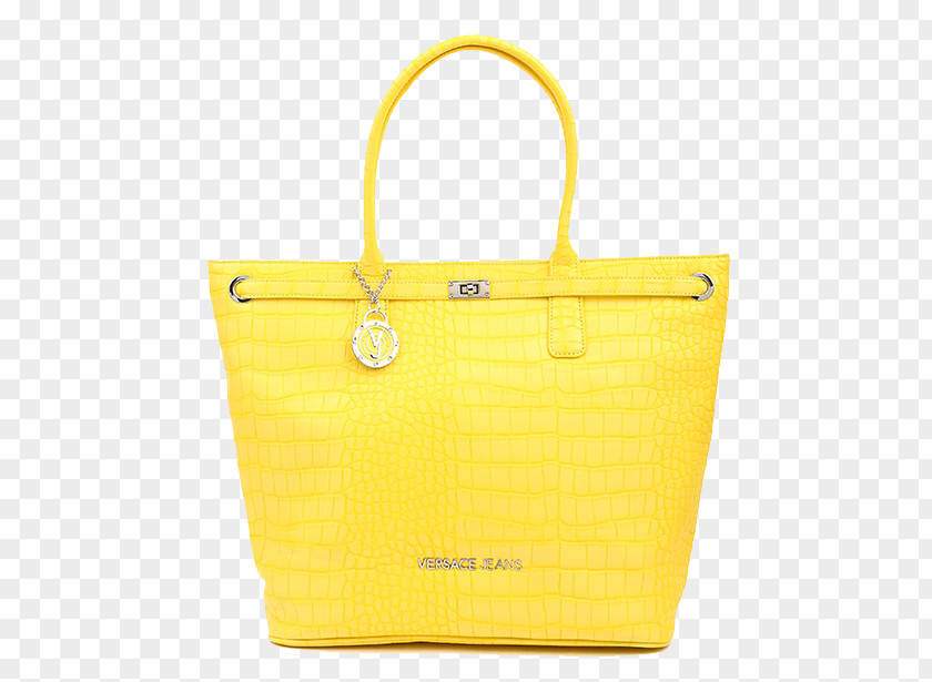 Women's Shoulder Bag Yellow Tote Handbag PNG