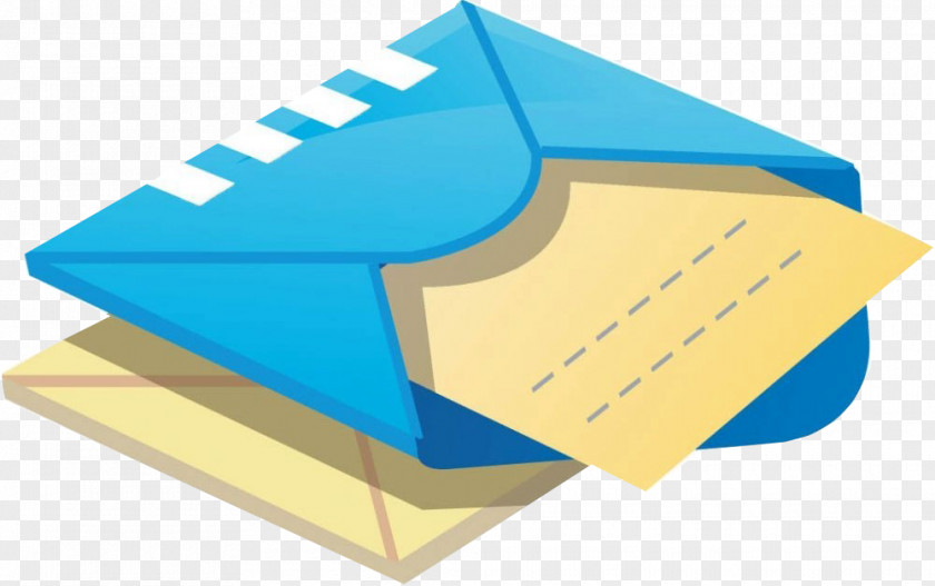 Blue Envelope Paper Letter PNG