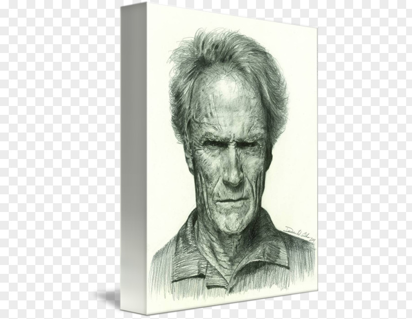 Clint Eastwood Homo Sapiens Figure Drawing Sketch PNG