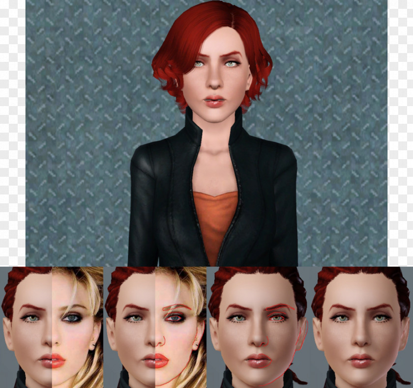 Scarlett Johansson The Sims 3 4 Black Widow Loki PNG