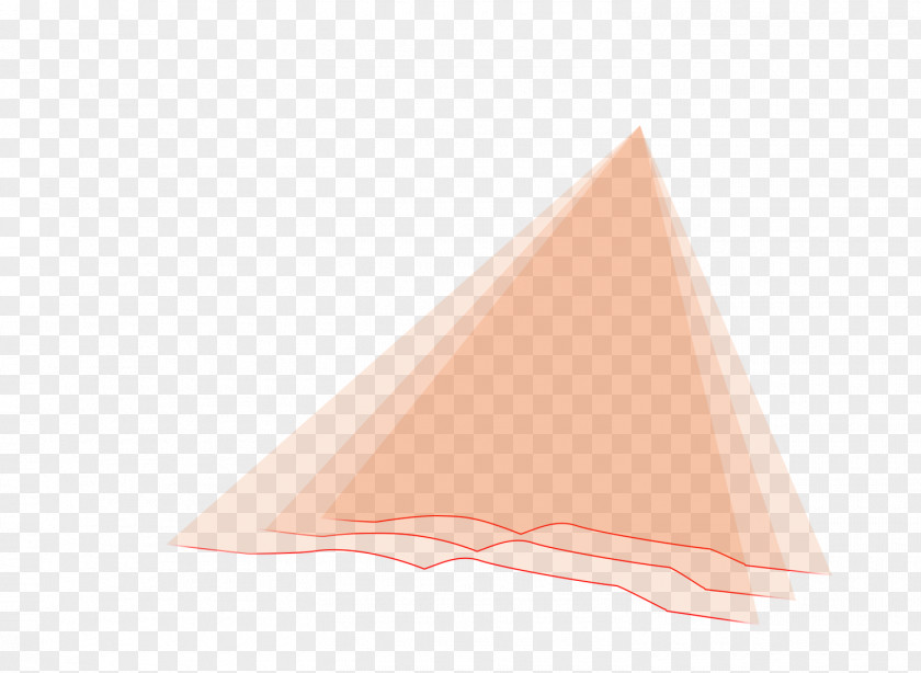 Technological Sense Curved Lines Triangle Line Peach PNG