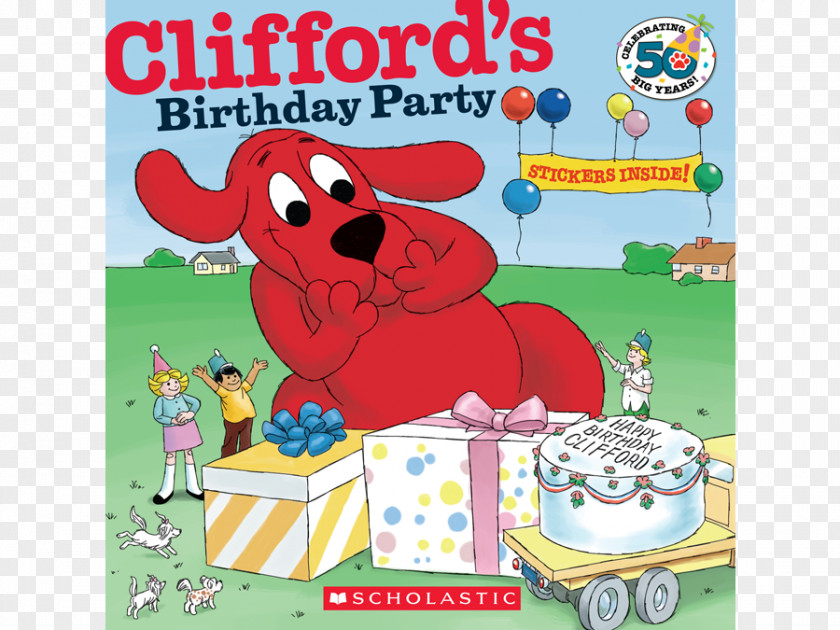 Clifford Clifford's Birthday Party The Big Red Dog Firehouse Bedtime Collection PNG