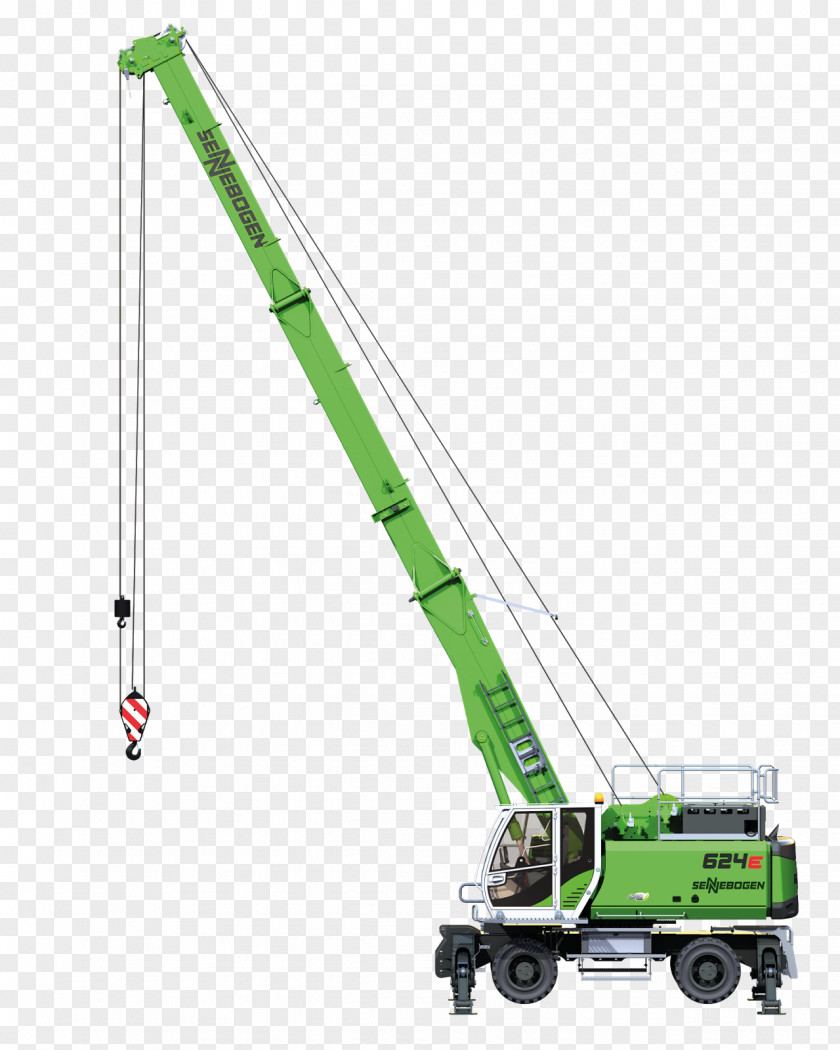 Crane Mobile Sennebogen Shipyard Heavy Machinery PNG