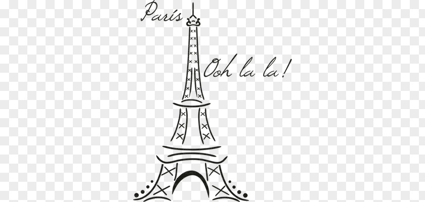 Eiffel Tower Wall Decal Drawing PNG