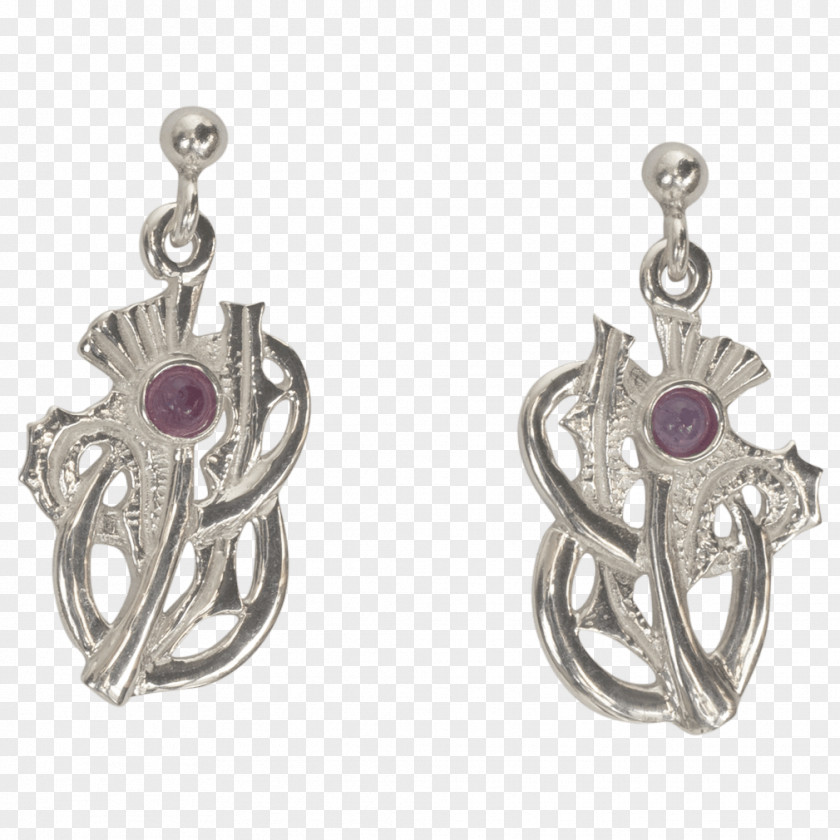 Jewellery Amethyst Earring Body PNG
