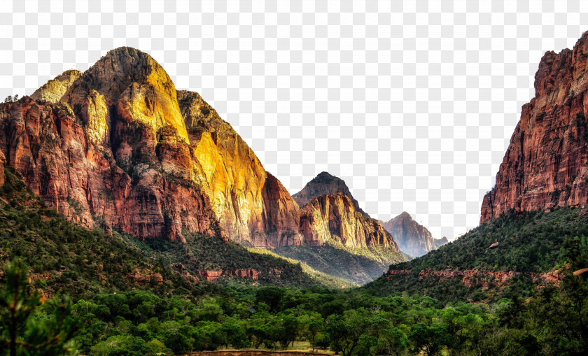 Mountain Creative Zion National Park 8K Resolution 4K 5K Wallpaper PNG