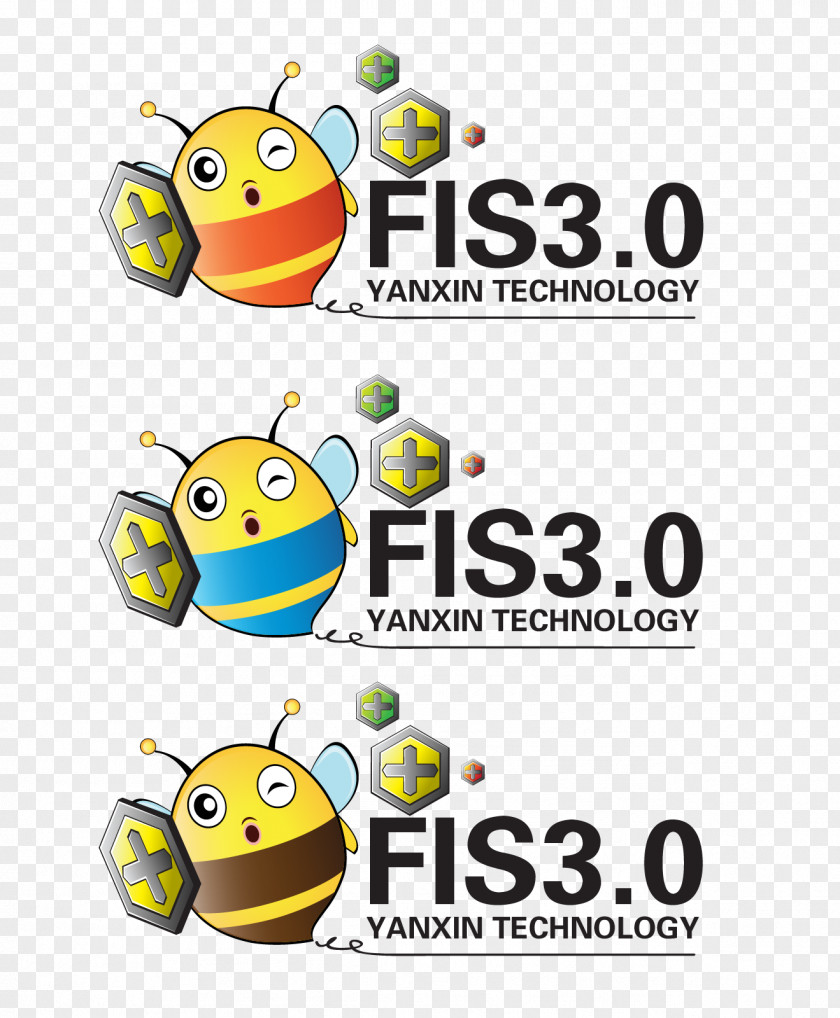 Respective Colors LOGO Bee Logo Animation Symbol PNG