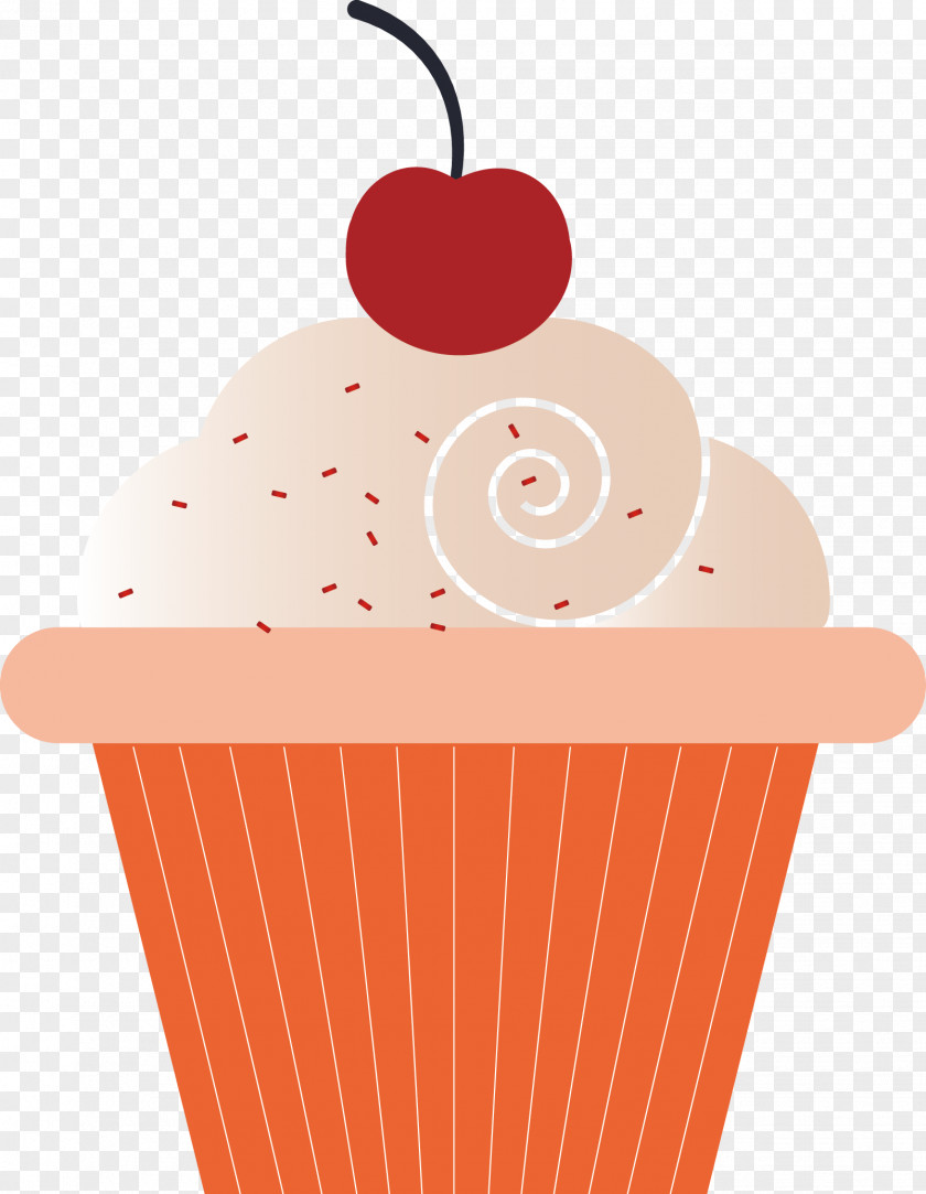 Orange Cherry Cake Birthday Cupcake Cream PNG