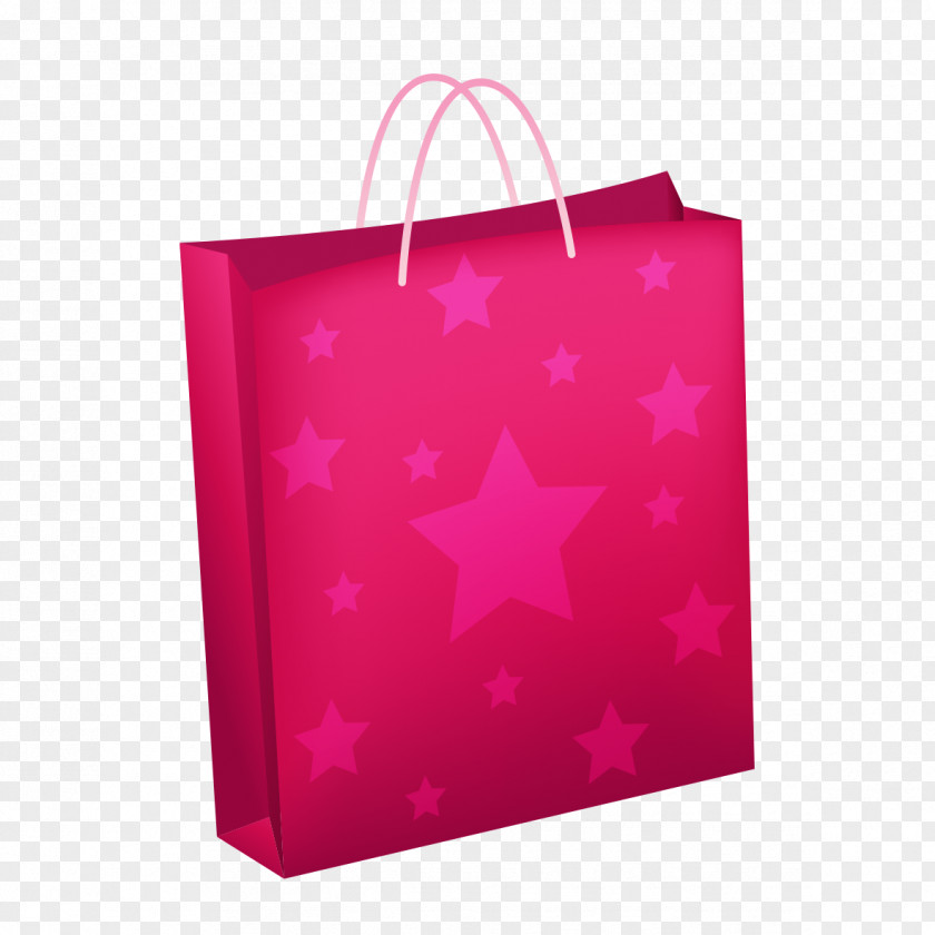 Red Star Box Download Shopping Bag PNG