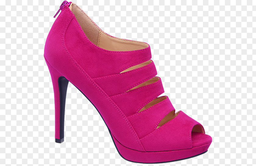 Sandal Court Shoe Fuchsia Peep-toe PNG