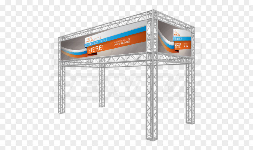 Trade Show Truss Display Web Banner Aluminium PNG