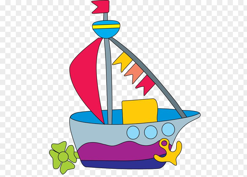 Charming Sailing Toy Boat Ship Clip Art PNG