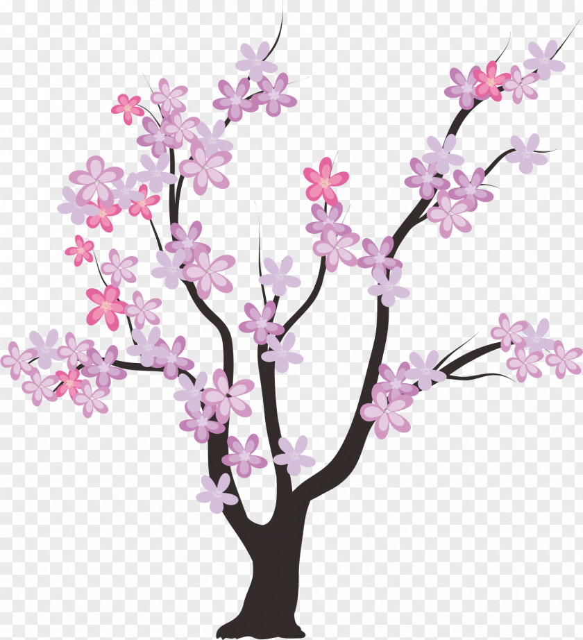 Cherry Tree Branches Family Template PNG