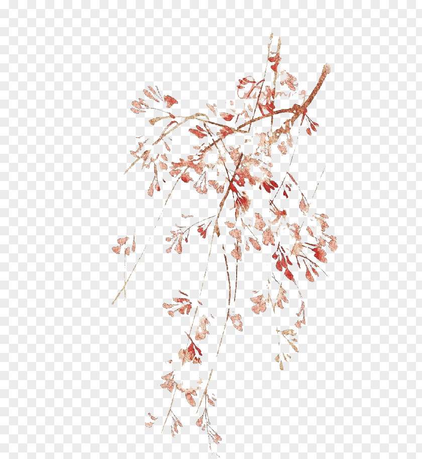 Red Leaf Twig Computer File PNG