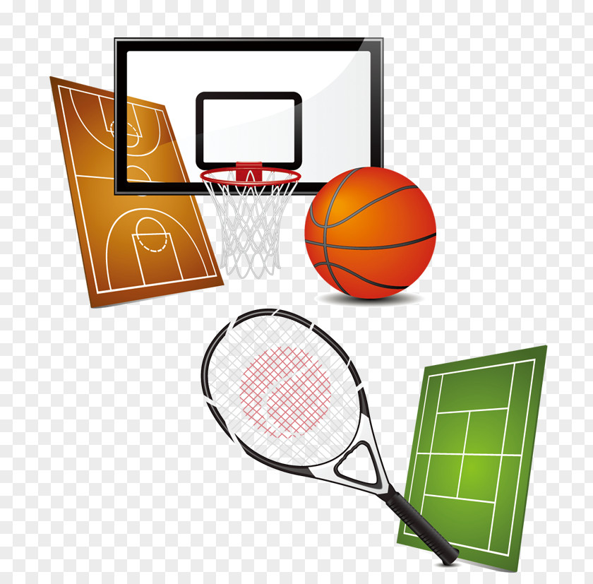 Tennis Racket Sports Equipment Basketball Clip Art PNG