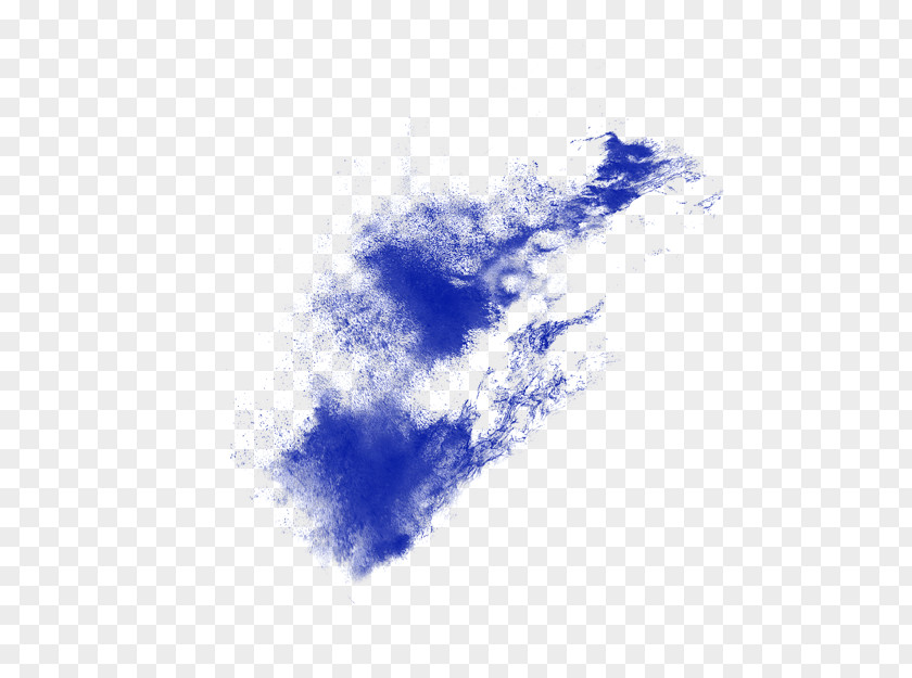 Blue Powder Explosion Splash Effect Material Dust PNG