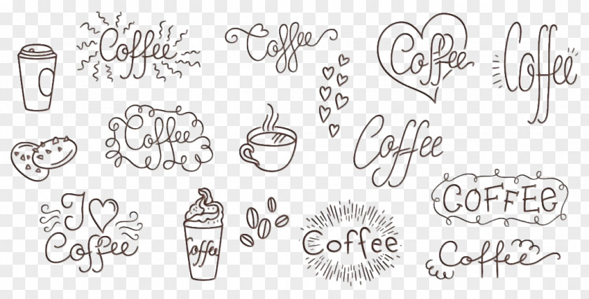 Line Art Calligraphy Sketch Drawing PNG