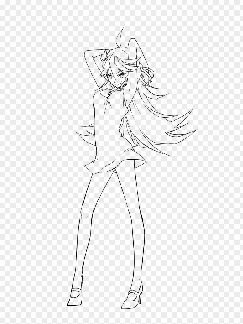 Panty Figure Drawing Line Art White Sketch PNG