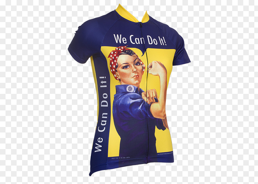 Rosie The Riveter T-shirt Cycling Jersey Sleeve Clothing PNG