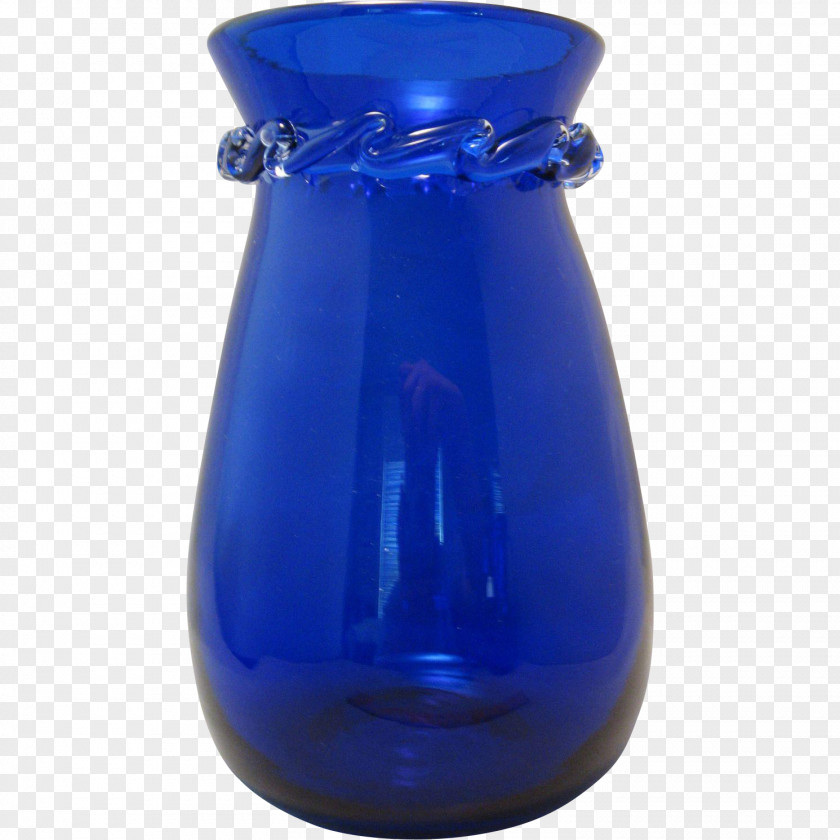 Vase Glass Cobalt Blue Bottle PNG