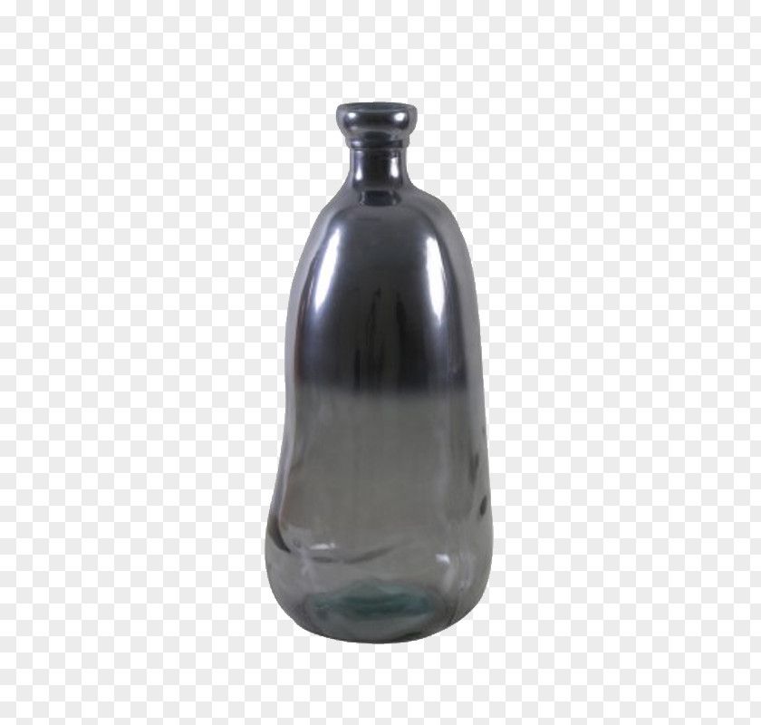 Gray Glass Bottle Light Vase Artifact PNG