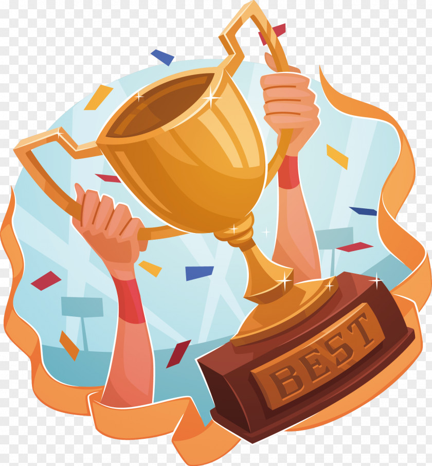 Cartoon Award Trophy Sport Drawing Clip Art PNG