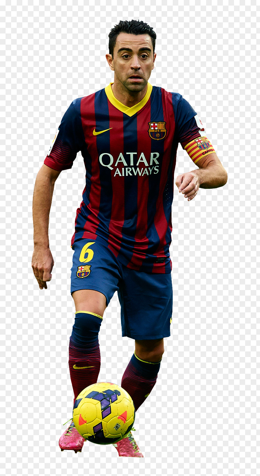 Fc Barcelona Xavi FC Football Player Jersey PNG