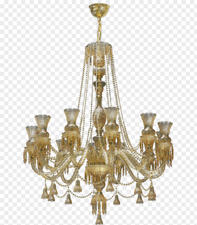 Flattened The Imperial Palace Chandelier Brass Lighting Ceiling PNG