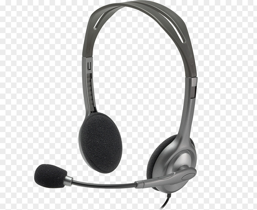 Microphone Noise-canceling Noise-cancelling Headphones Logitech H111 PNG
