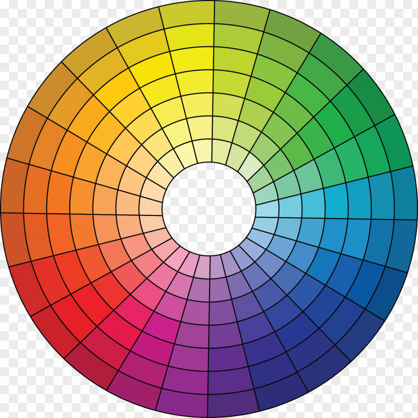 Color Wheel CMYK Model Presentation PNG