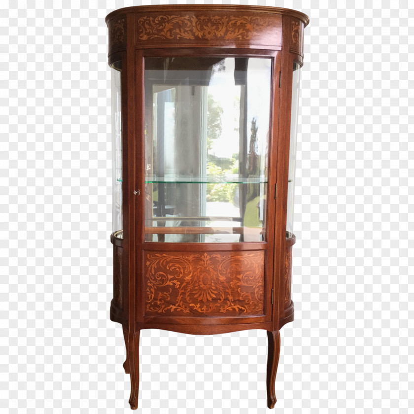 Mahogany Chair Display Case Furniture Curio Cabinet Antique Bookcase PNG