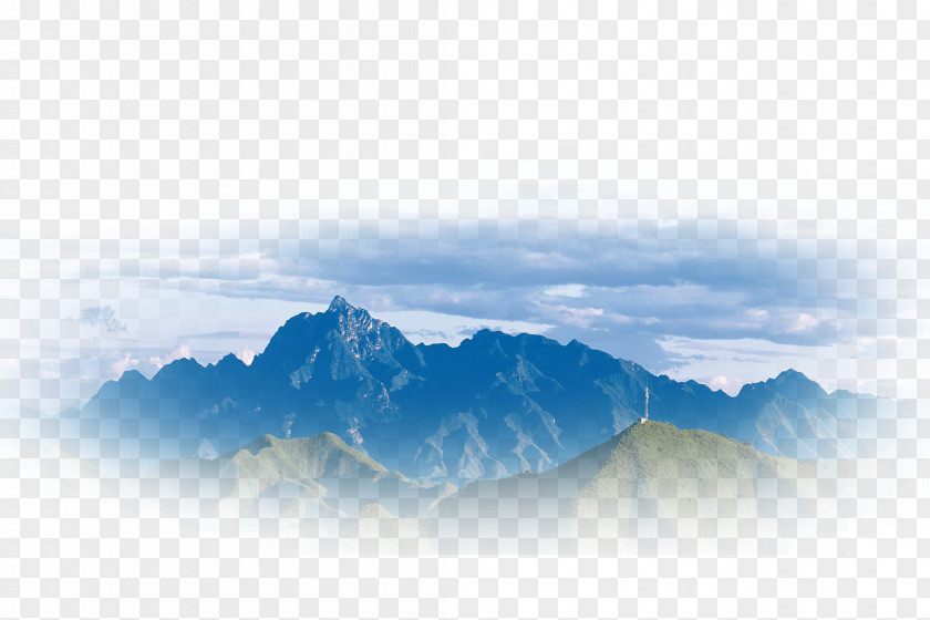 Mountain Line Landscape Painting Chinese Computer File PNG
