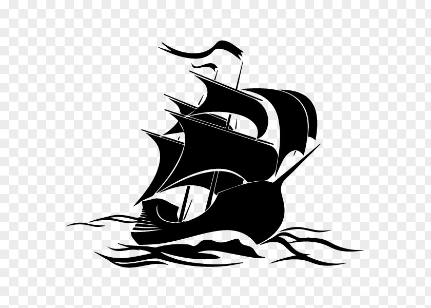 Boat Sailing Ship Wall Decal Logo Piracy PNG