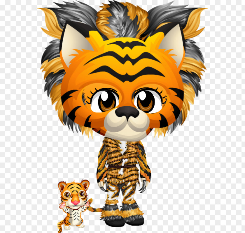 Chinese Zodiac Rat Tiger Cat Character Clip Art PNG