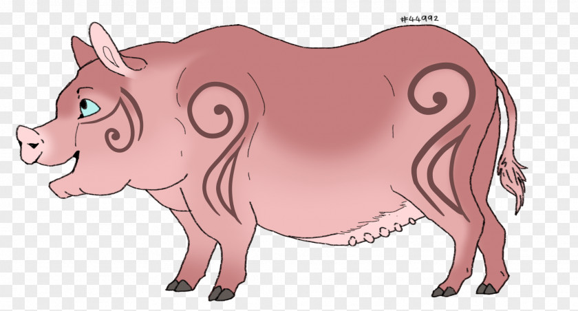 Pig Cattle Clip Art Neck Character PNG