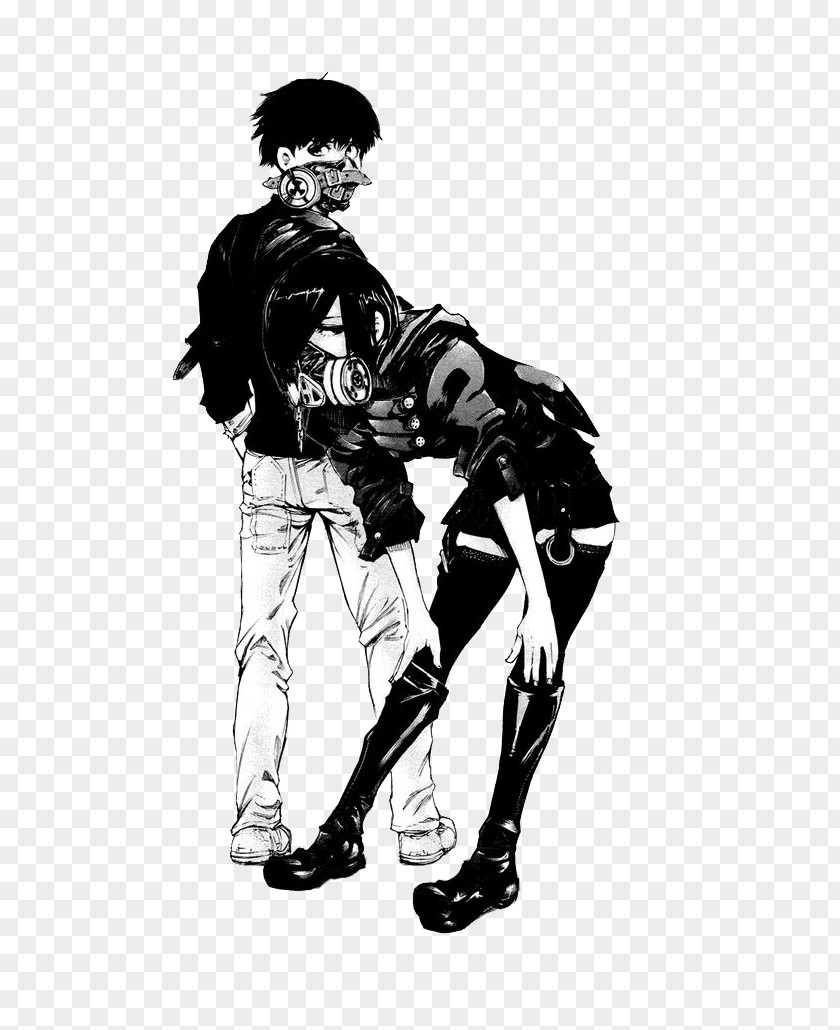 Pregnacy Tokyo Ghoul T-shirt Gas Mask PNG