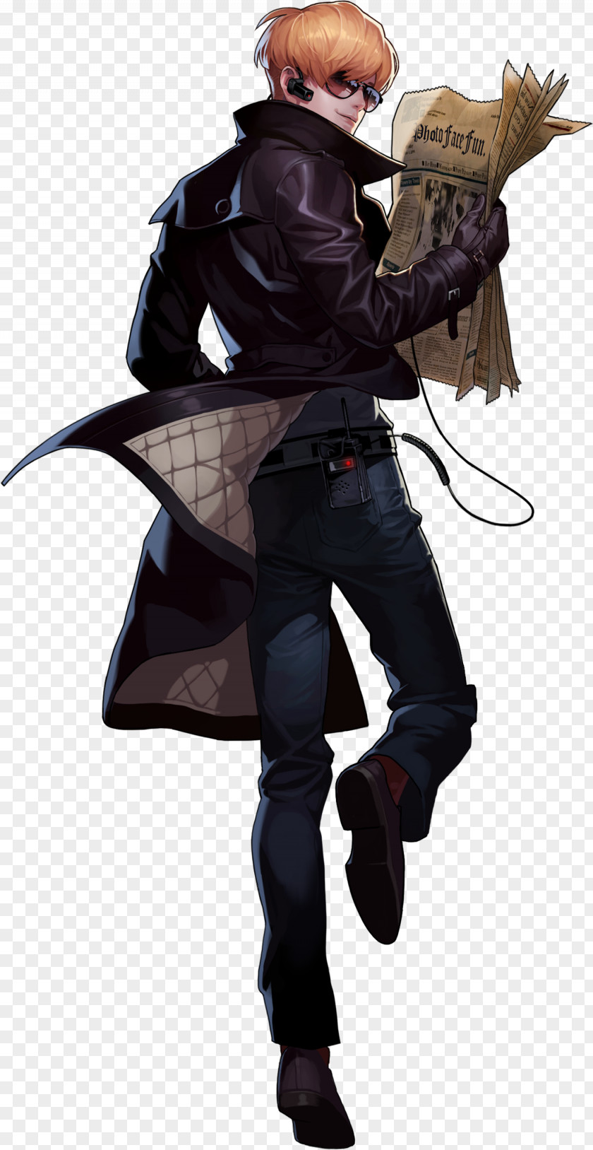 Three-dimensional Villain Black Survival Character Android Skill Game PNG