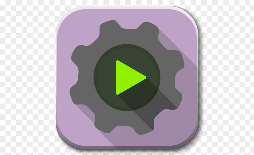 Apps Run Executable Purple Circle Font PNG