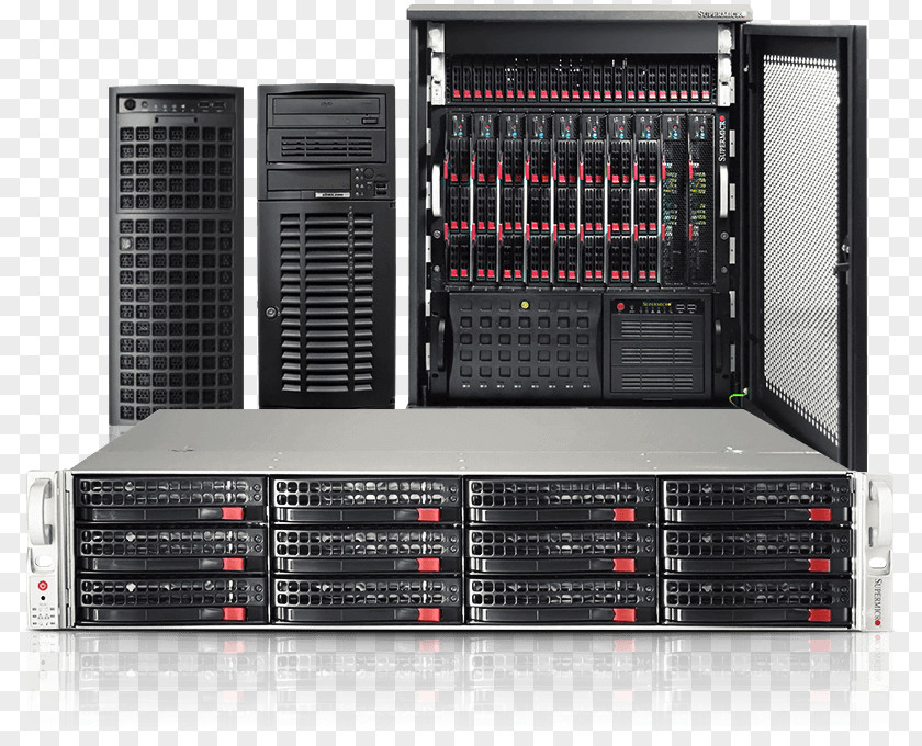 Computer Cases & Housings Dell 19-inch Rack Blade Server Servers PNG