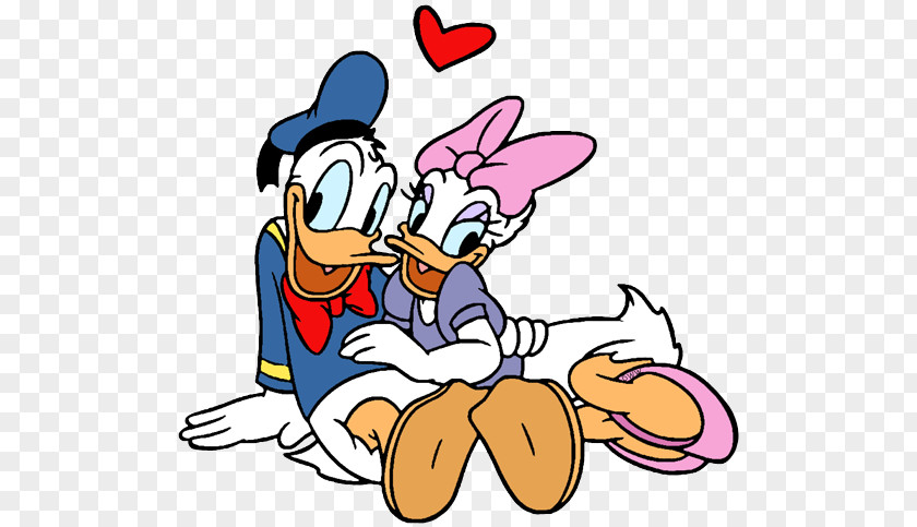 Duck Valentine Cliparts Daisy Donald Valentine's Day The Walt Disney Company Clip Art PNG