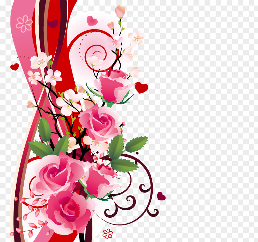 Floral Decoration Paper Rose Flower Floristry PNG