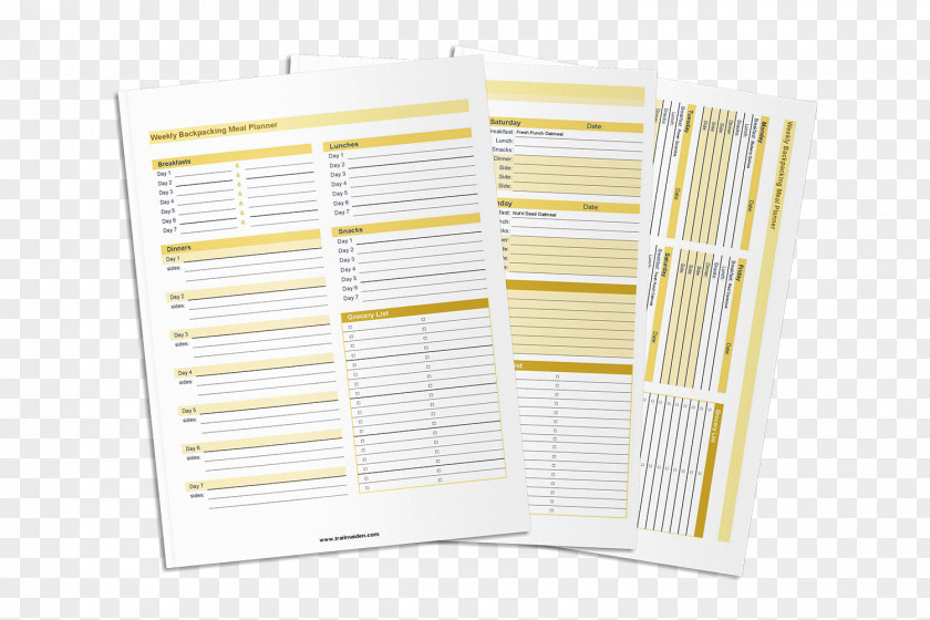 Grocery List Paper Notebook PNG