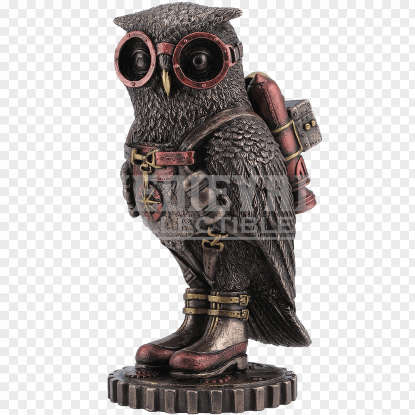 Owl Statue Bronze Sculpture Figurine PNG